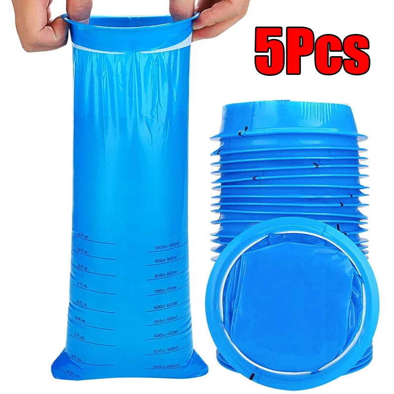 20-Pack Portable 1000ml Eco-Friendly Motion Sickness Bags