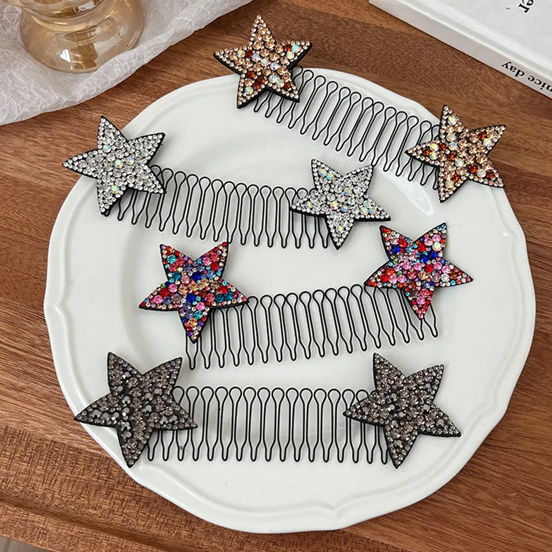 

Допамин, цветная звезда, органайзер для рассеянных волос-зажим для волос для фиксации повязок на голову, заколки для волос, аксессуары для волос