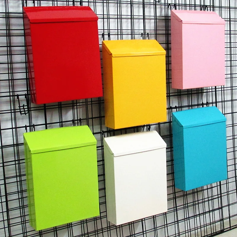 Vintage Wall Mount Mailbox Retro Postal Letter Newspaper Box Waterproof Mailboxes Garden Decoration