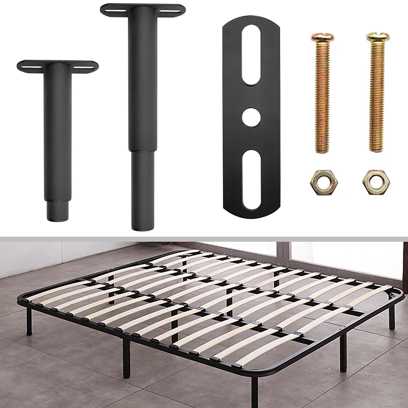 

Adjustable Bed Legs for Retractable Heavy Duty Bed Center Frame Slat Support Legs Metal Furniture Support Feet Home