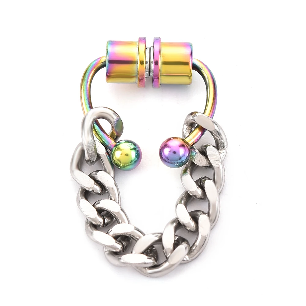 U Shaped Stainless Steel Fake Nose Ring Hip Hoop Septum Rock Magnet Nose Piercing Punk Piercing Body Jewelry 1pcs nose rings,piercing jewelry,body piercing jewelry,body jewelry