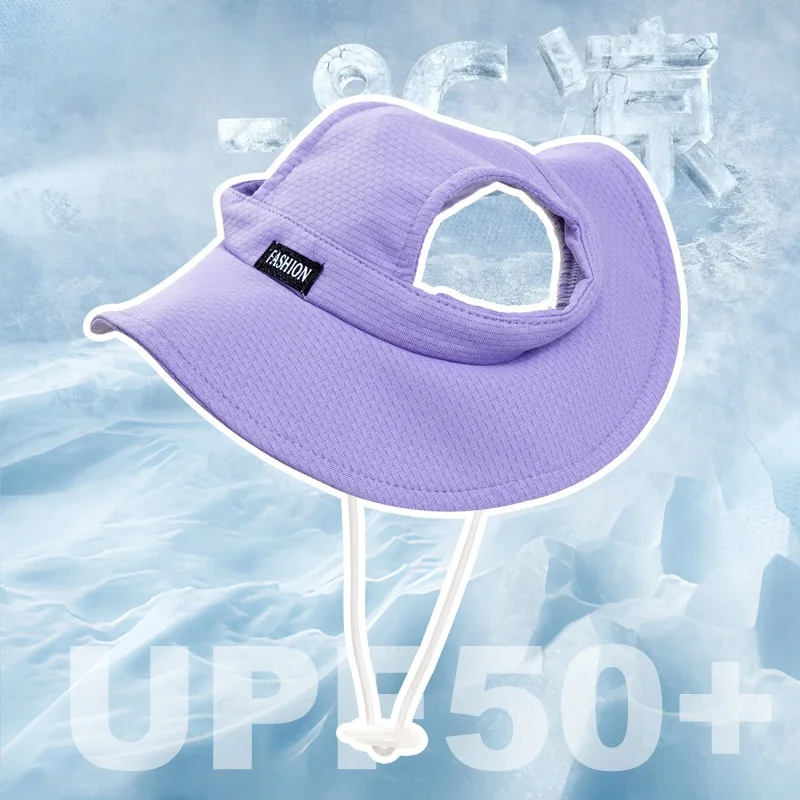Pet Sun Hat UV Protection For Dogs Cats Summer Adjustable Breathable Mesh Cap For Small Medium Large Puppy Kitten Outdoor Beach_voghion.com