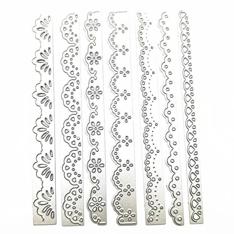 7pcs/Set Lace Cutting Die Scrapbooking Die DIY Album Paper Card Decorative Edge Frame Cut metal cutting dies die cutting plates letter cutting dies embossing cutting die scrapbook die cutter cutting dies