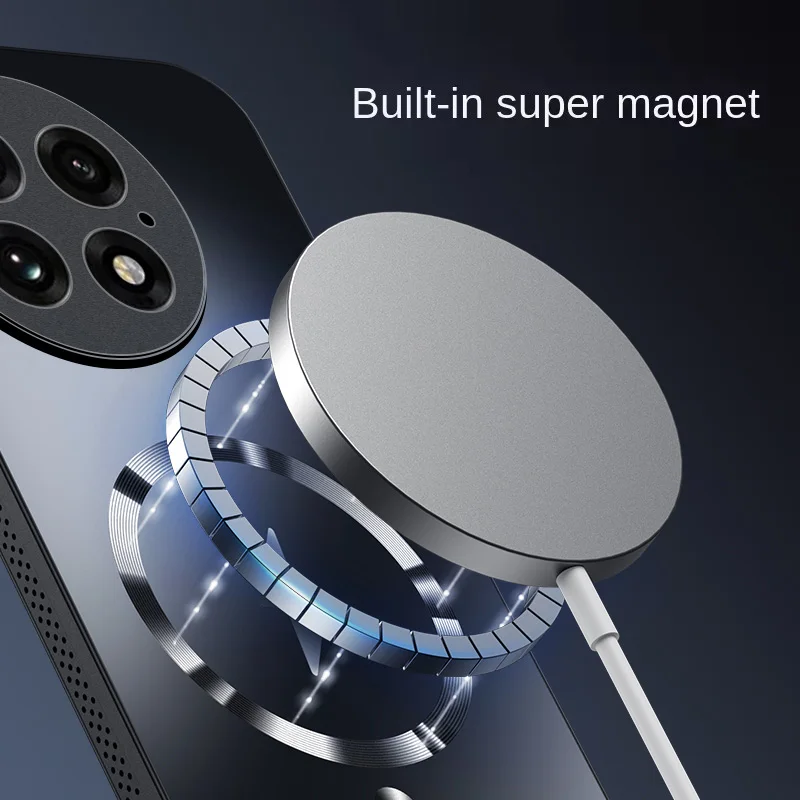Enhanced Magnetic Heat Dissipation Matte Full-Cover Shockproof Back Case with MagSafe Compatibility