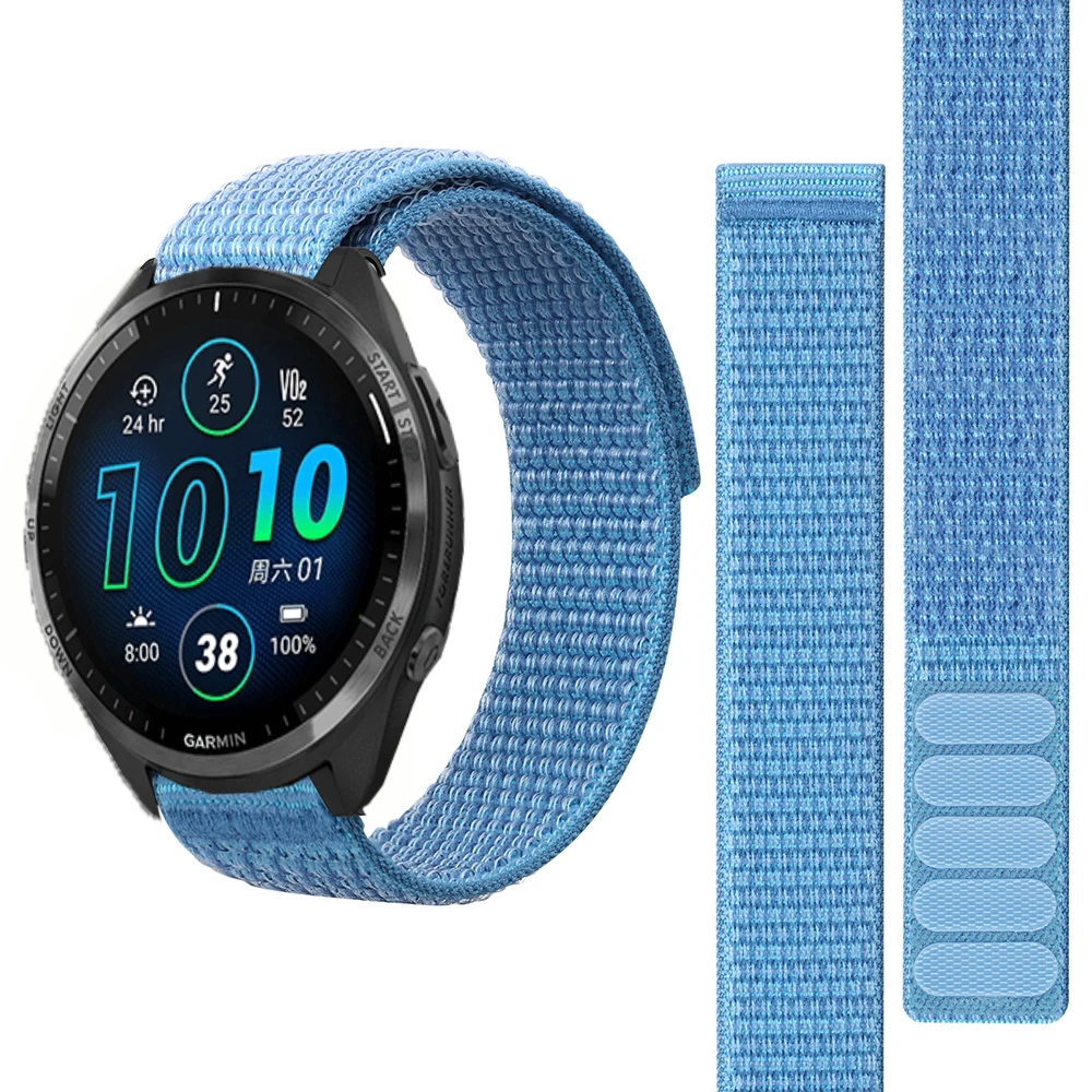GHFHSG Cinturino in silicone per orologio Garmin Forerunner 935 945 Smart Watch 22mm Cinturino da polso di ricambio, 22mm, agata