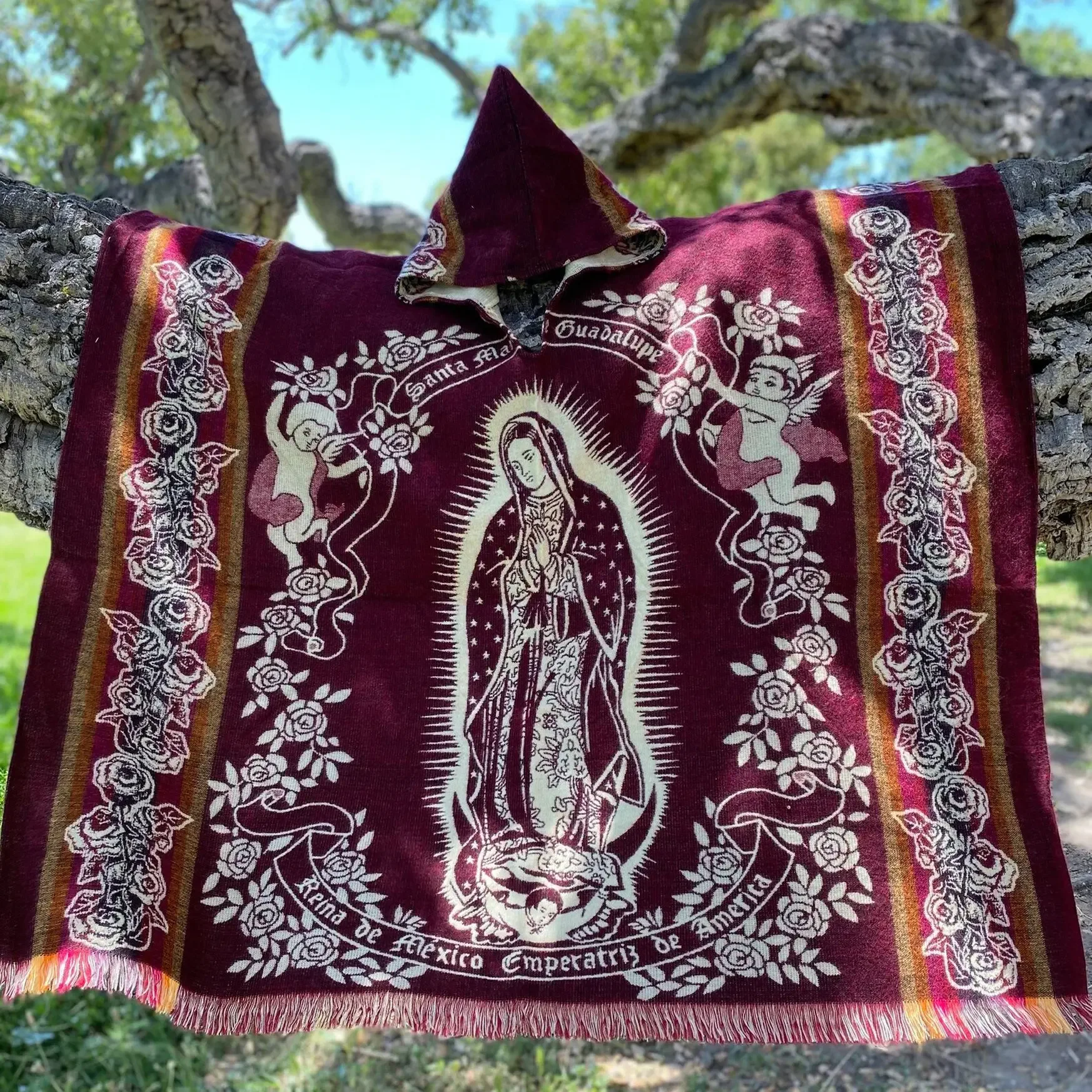 Our Lady of Guadalupe Hooded Shawl 1