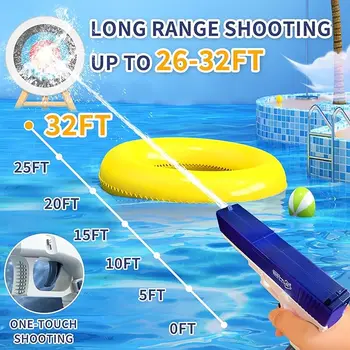 Automatic Water Gun Pistol Electric Portable Guns Children Pool Beach Outdoor games Fight Shooting Squirt Toys for Boys Kid 3