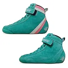 Bont Parkstar skate park roller skates outdoor ramp suede teal boot