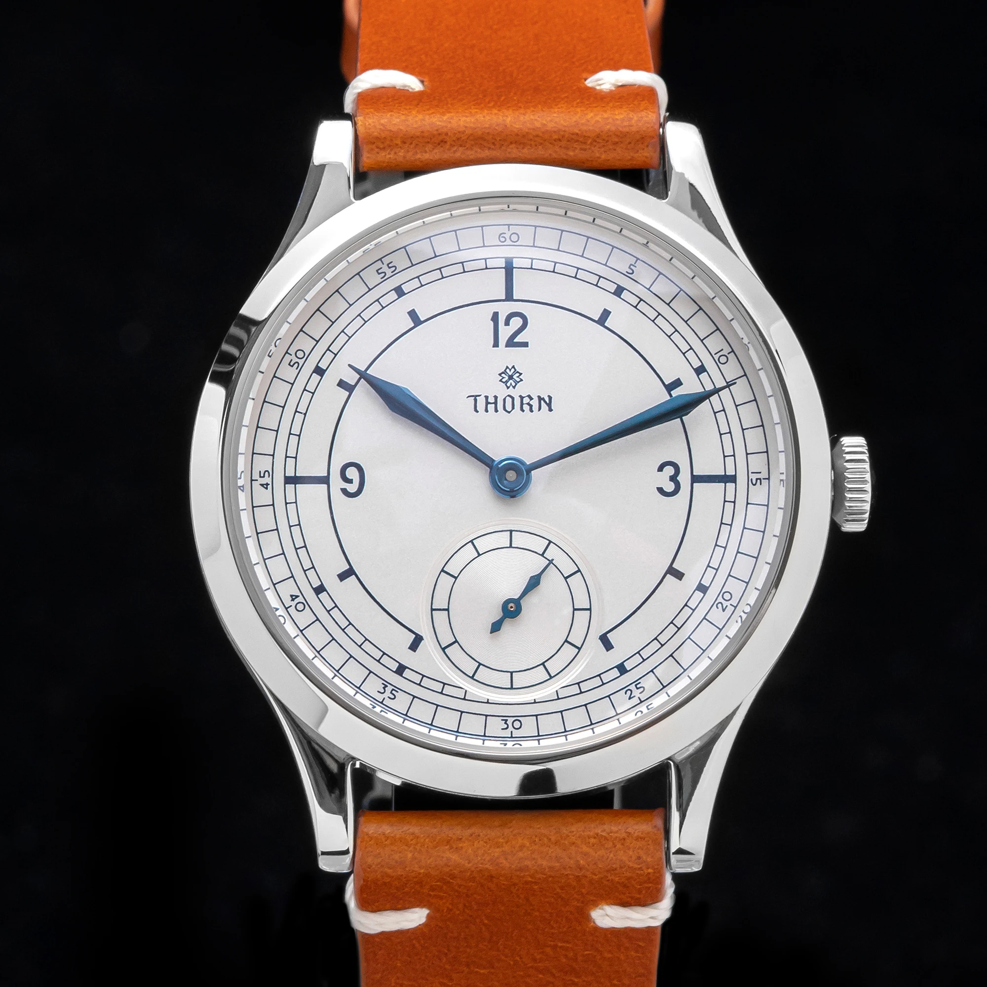 THORN-Micro-Rotor-Watch-for-Quartz-Movement-Sapphire-Grilled-Blue-Hands ...