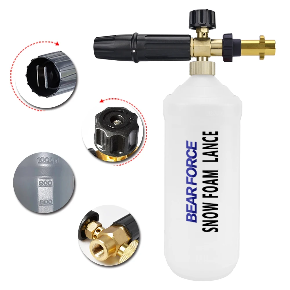 High Pressure Soap Foamer Snow Foam Lance Foam Cannon Foam Gun Nozzle Car Clean Foam Wash foam generator for Karcher Car Washer 2