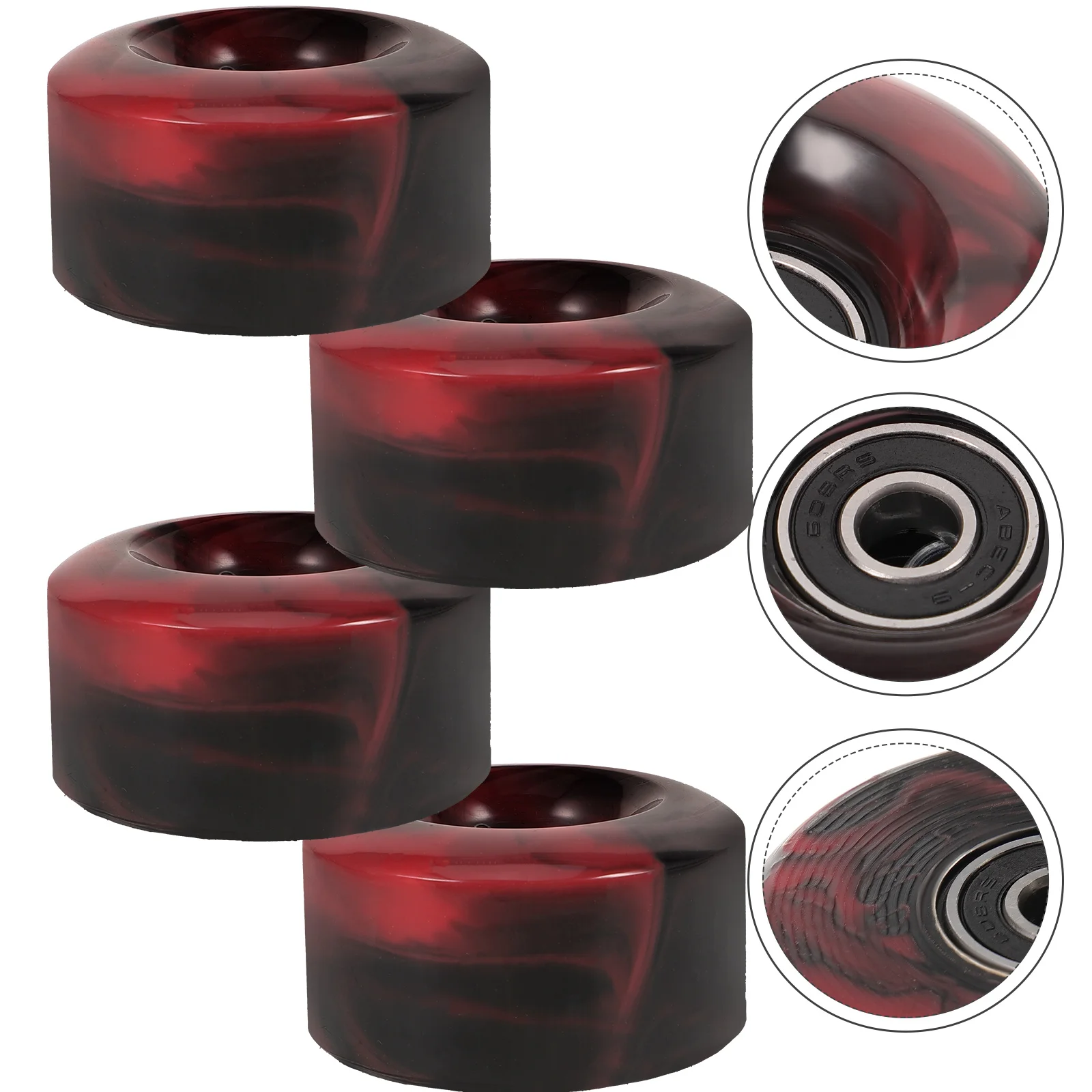 

4 шт. двухрядные роликовые коньки 5832 смешанные двухцветные полиуретановые нечетырехколесные 82a высокоэластичные скейтборды для дрифта