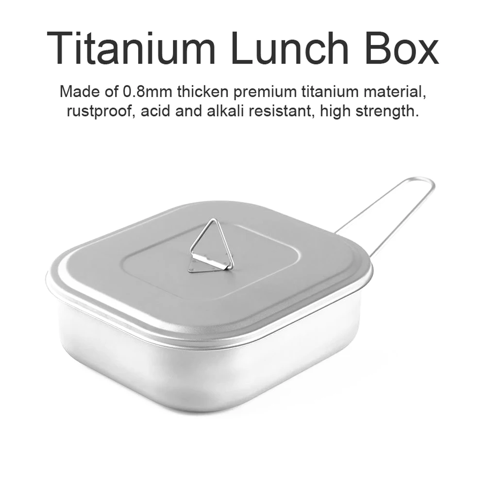 Titanium Lunch Box Single