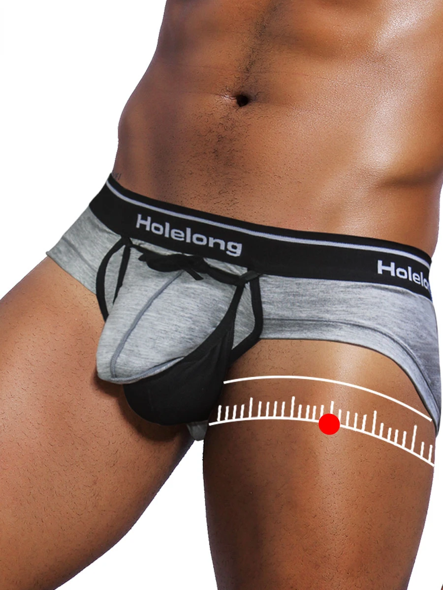 Separation Triangle Underwear Men's Foreskin Separation Big Bag Men Bra Strap Drawstring Penis Friction Increase Sex Durability