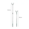 Multifunctional plastic telescopic clothes drying rod shower curtain fork rod home simple telescopic clothes drying rod 2