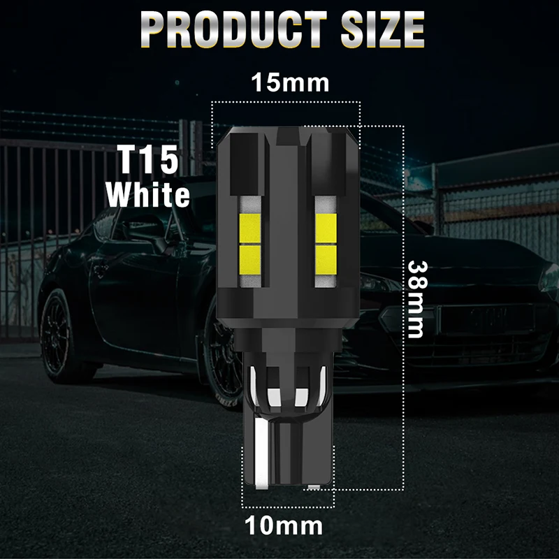   ĵ LED   , T15 W16W, T16 921 912 W16W, T10 LED , ڵ  , 6500K ȭƮ, 12V, 24V, 2 