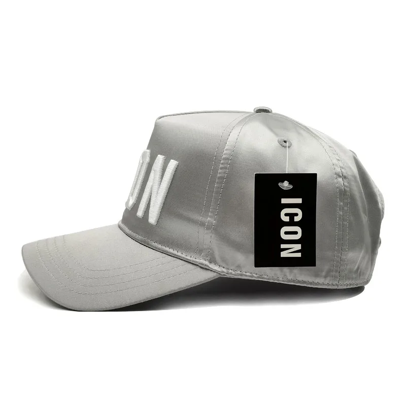2022 Brand Fashion ICON Letter Cotton Mens Baseball Cap Women Snapback Hat Dad Hat Cotton Bone Trucker Cap 4