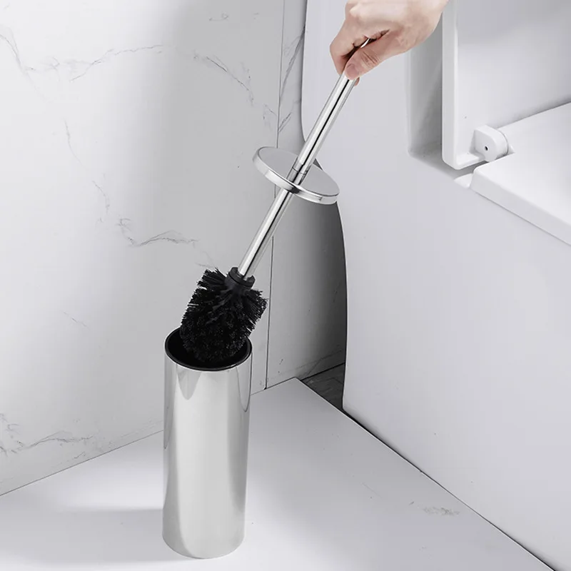 Toilet Brush Metal Shell Floor Type Toilet Brush Holder No Dead Angle Home Cleaning Tools Bathroom Accessories, toilet brush set,toilet brush holder