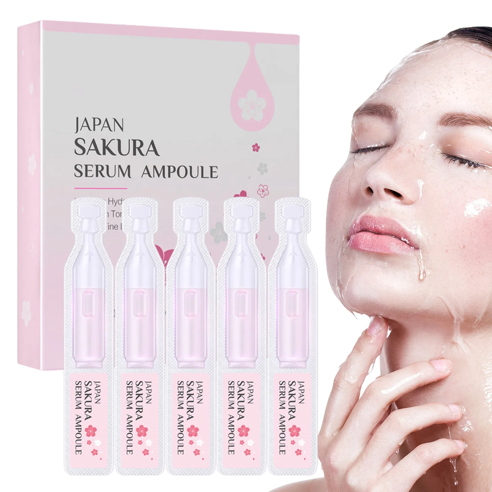 Sakura Ampoule Essence Cono Peptide Firming Tightening Skin Face Serum Anti-wrinkles Dark Spots Remover