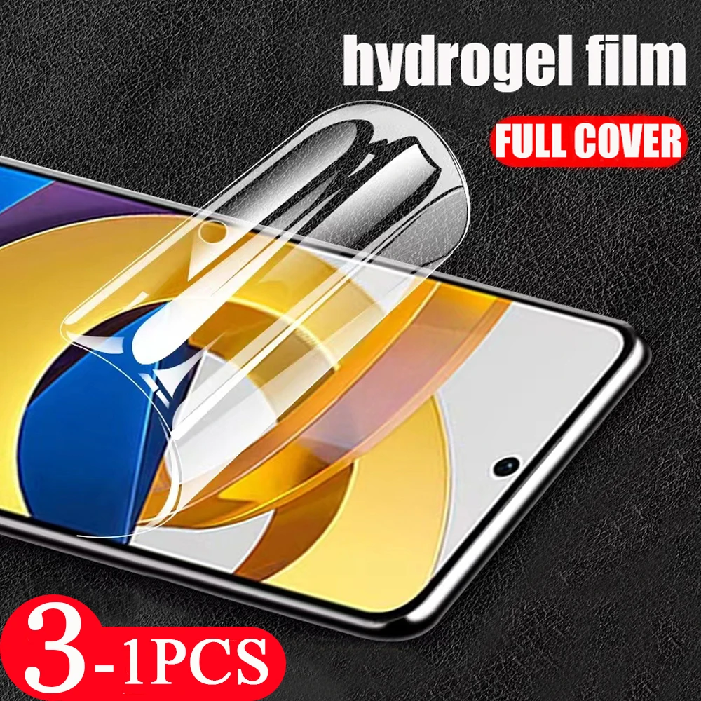 

3/2/1Pcs Not Glass For Xiaomi Poco M5s screen protector M5 M4 M3 M2 pro 5G NFC hydrogel film C31 C40 F4 F3 F2 X4 X3 X2 GT 9D