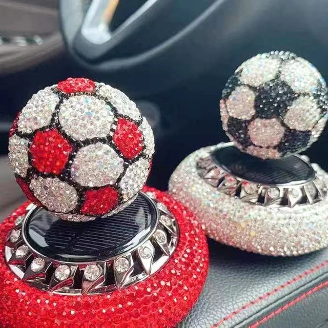 Ornements de décoration d'intérieur de voiture en cristal, parfum  automatique de football, diamant, accessoires de console centrale dans la  voiture, cadeaux de personnalité, nouveau - AliExpress