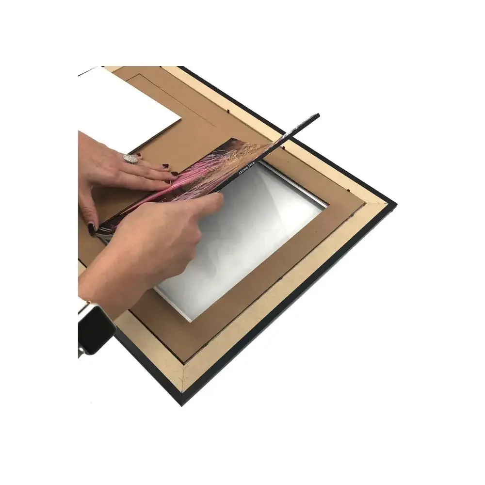 Modern Double Magazine Frame 8.25x11-inch Wall Mount Glass Black/White Mat Satisfaction Guaranteed 5