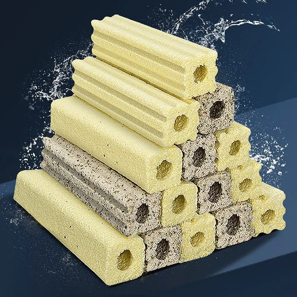 10 Teile/los Neue Quarz Aquarium Filter Nano High-Density 8 Slots Aquarium Filter Medias Biochemischen Filter für Aquarium Teich