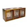 Wooden Personalized Children's Savings Box Give Save Money Box Daily Spend Family Storage Money Box Bank Saving Kid Cash Pi Q2R0 4