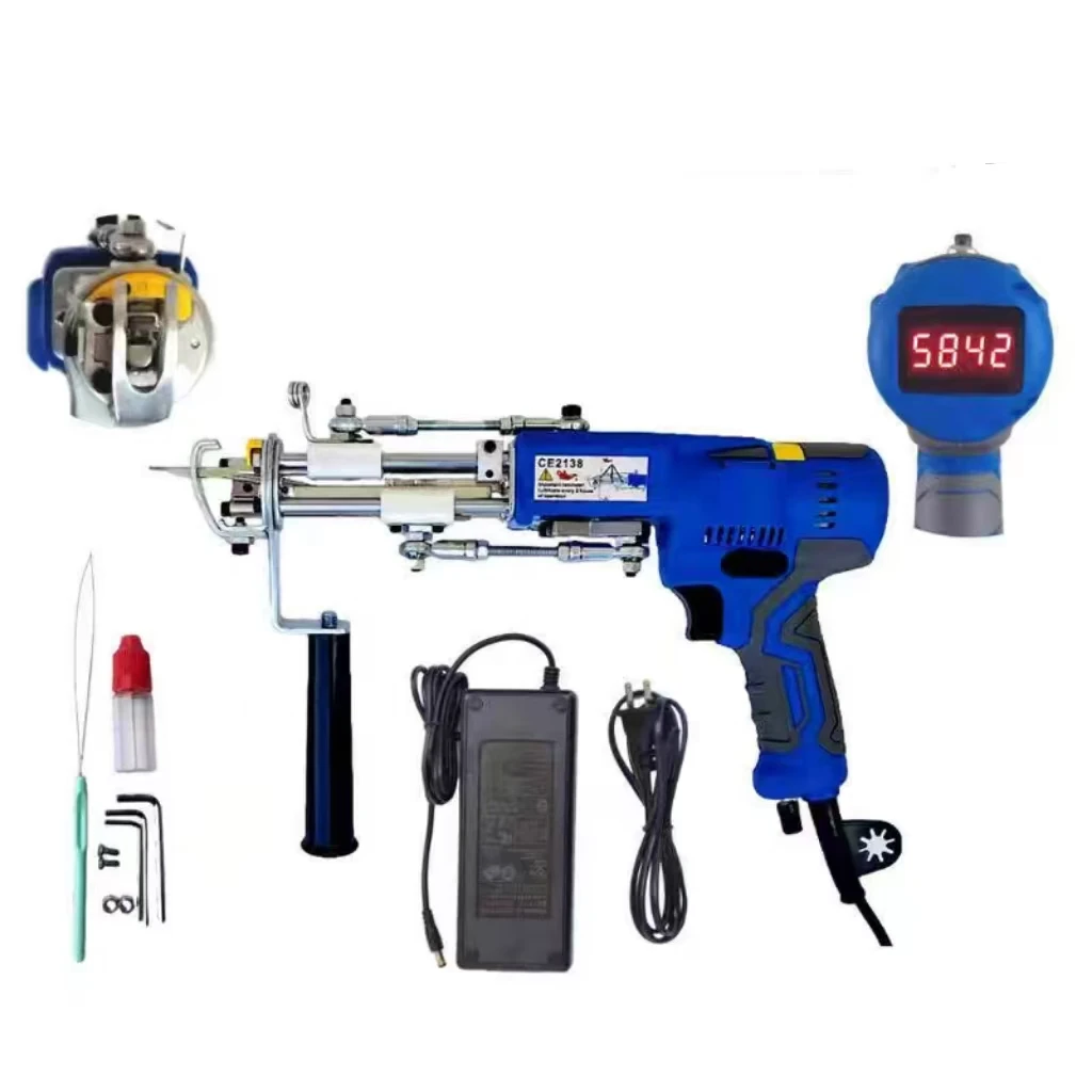 Electric Carpet Tufting Gun Tufting Machine with Digital Display and Light Kit Carpet Weaving Flocking Machine