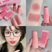 Smooth Blush Stick Naturally Saturated Long-lasting Waterproof Natural Blush Brightening Skin Tone Expanding Color Blush Stick 2
