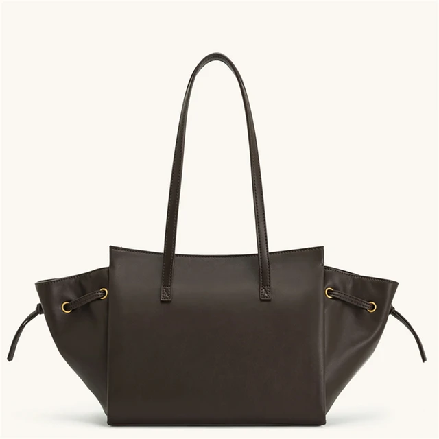 JW Pei New Dark Brown Motorcycle Style Tote Bag Women's Large Capacity Crossbody Purse for Commuters Underarm Shoulder Handbag 4