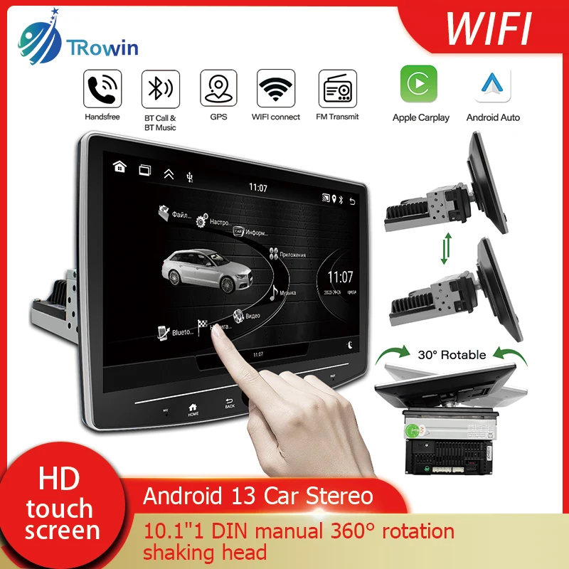 

Universal 10.1inch HD Touch Indash Android13 1Din Car Multimedia MP5 Player Mirror Link GPS Navigation Auto Radio Audio Stereo