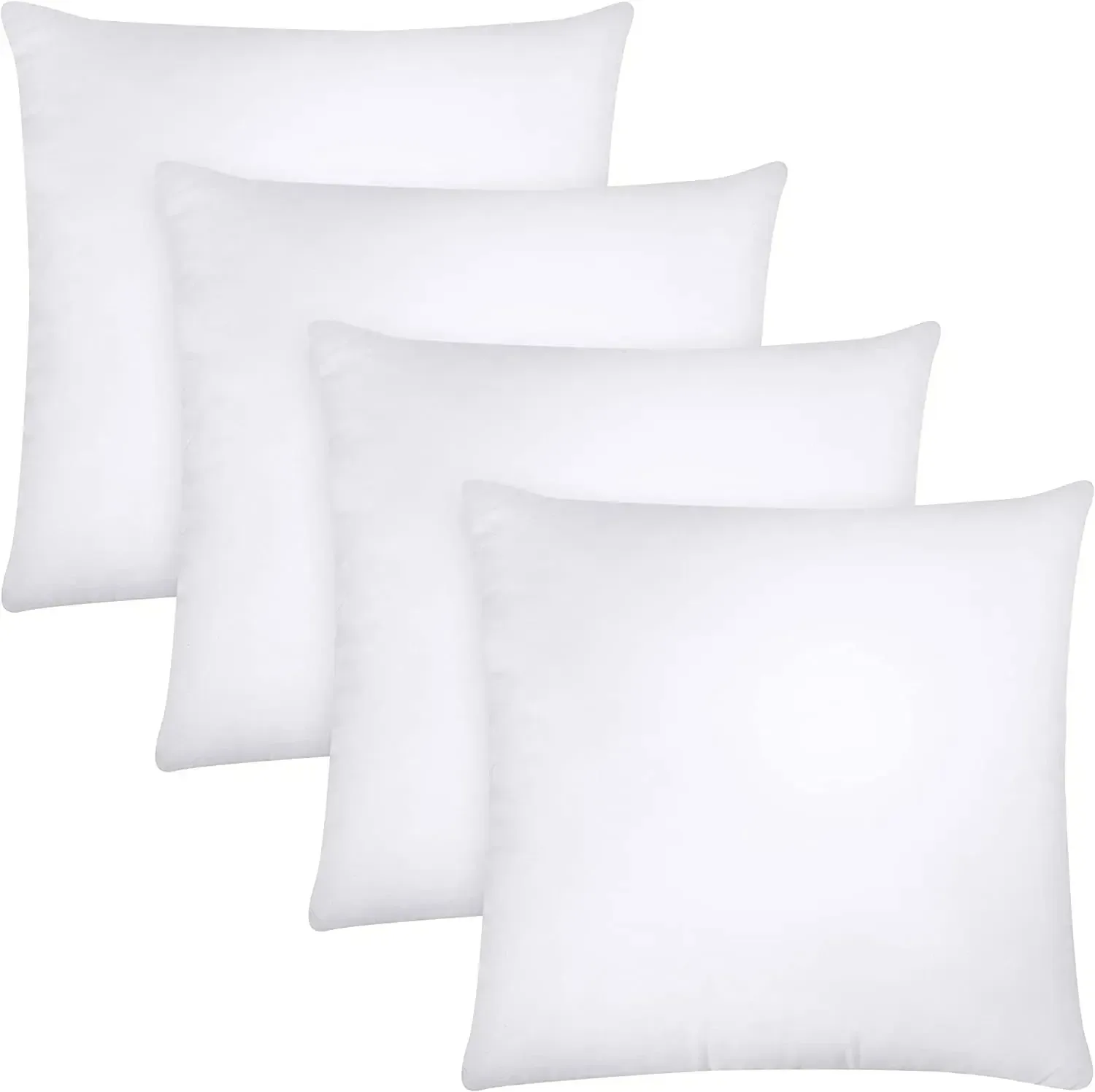 Throw Pillow Insert Premium Soft Cotton Euro Square Decorative Pillow Core Set For Bed Decor Sofa Couch 45x45cm 3