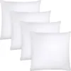 Throw Pillow Insert Premium Soft Cotton Euro Square Decorative Pillow Core Set For Bed Decor Sofa Couch 45x45cm 3