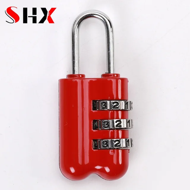 Aluminum Alloy Mini 3 Digits Number Password Code Lock Combination Padlock