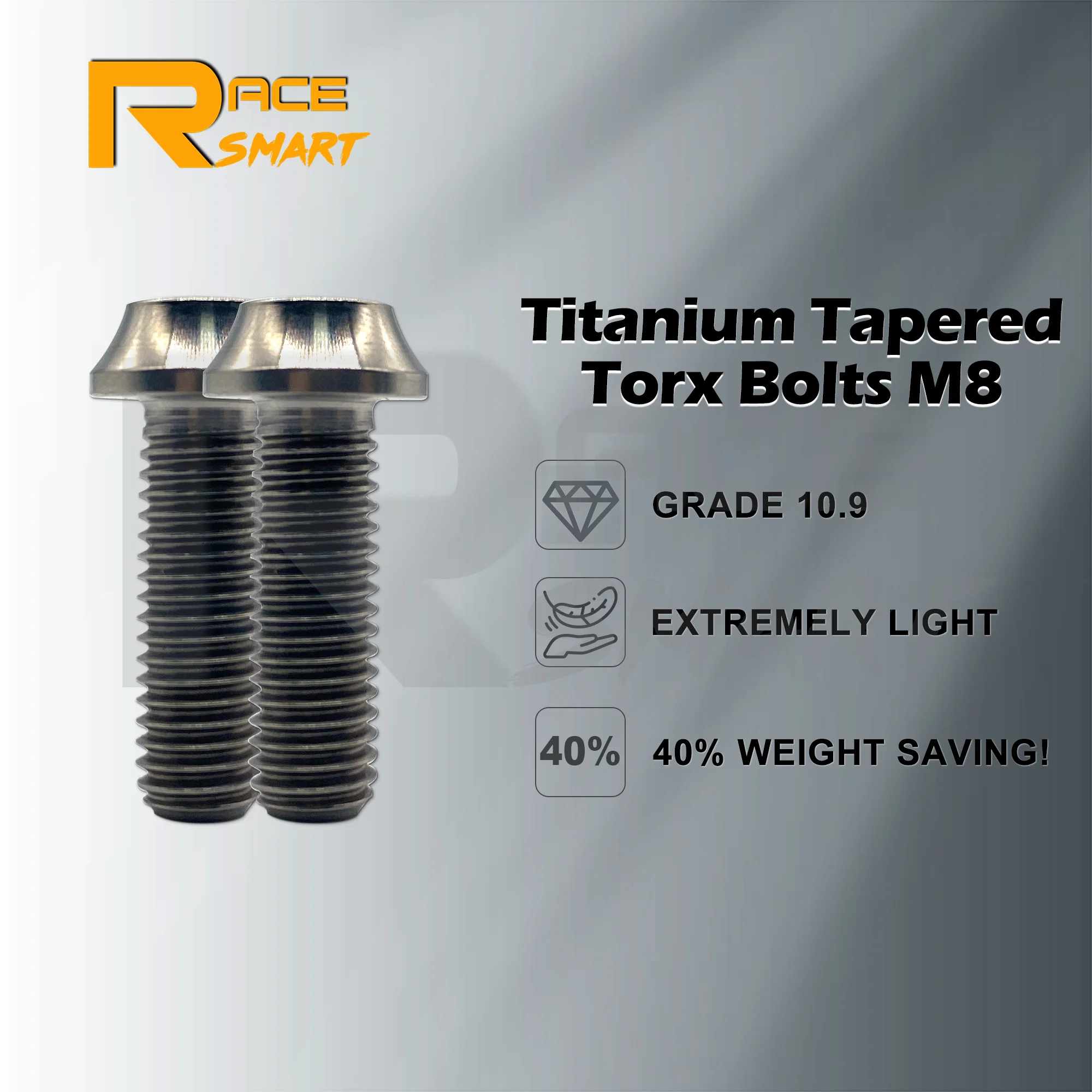 4/8Pcs Titanium Tapered Torx Bolts M8 x1.25mm x 25mm Motorcycle Rearset