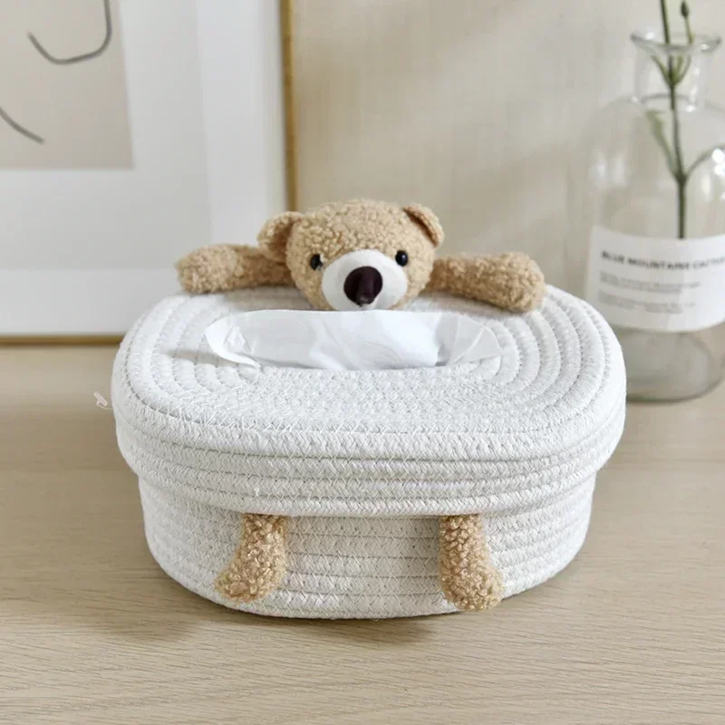 Creative Nordic style tissue box for home living room storage 3