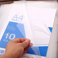 10 to 50 PCS A4 File Folder Desk Organizer Stationery Clear Folder for Documents Office school supplies 2