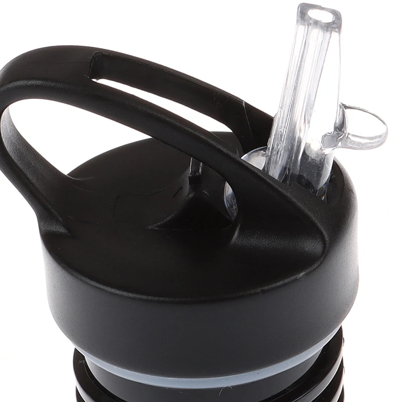 Water Drinking With Lid For Straw Flip Lids Cap Mouth Water Bottle With Straws Sports Bottle Nozzle Cover Straw + Cover