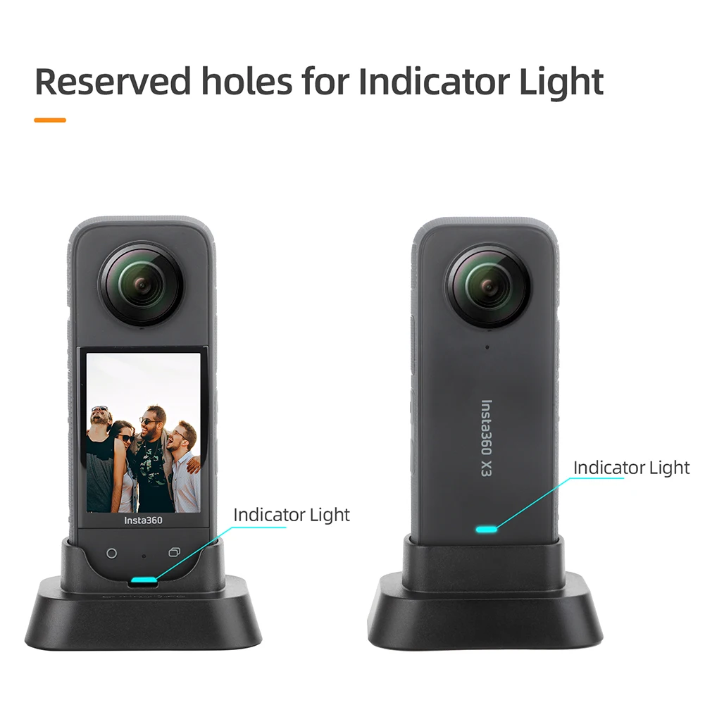 Insta360 One X2 용 미끄럼 방지 스크래치 방지 데스크탑 스탠드베이스 홀더 마운트 도크, 액션 카메라 액세서리, 데스크탑 스탠드