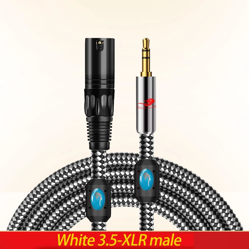 Professionelles Audiokabel mit 3,5-mm-Stecker auf XLR | Abgeschirmte Lautsprecheranschluss für die Verstärker-Mischkonsole | Soundsystem für Heimkino – Detail 15