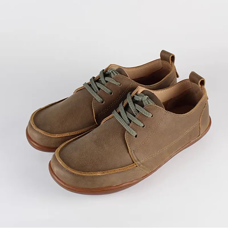 Vintage Cowhide Men's Shoes Outdoor Shoes Worn Out Effect Genuine Leather men leather shoes