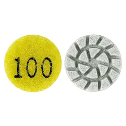 Premium 1 - Inch Polishing Pad for Wet/Dry Use - Ideal for Marble, Granite, and Concrete Surfaces (100 Grit)