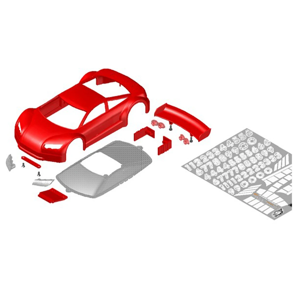 BODY-GA2本セット Jomurema JR-GT01 Mini-Z MR-03 Hard Body Set (Violet) (98mm