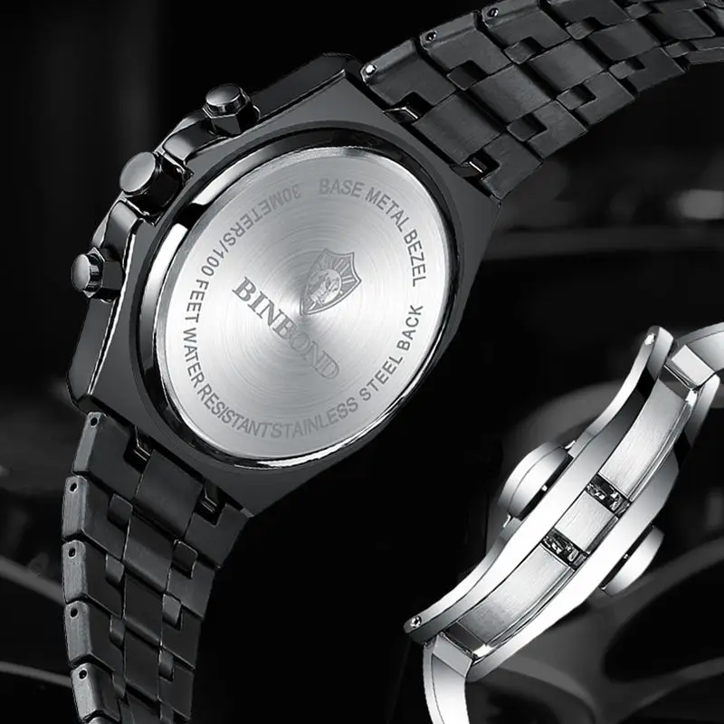 Reloj Stainless Reloj Finart Base Metal Bezel Jam Tangan Quartz Base Metal Bezel Jam Tangan Stainless Steel Back