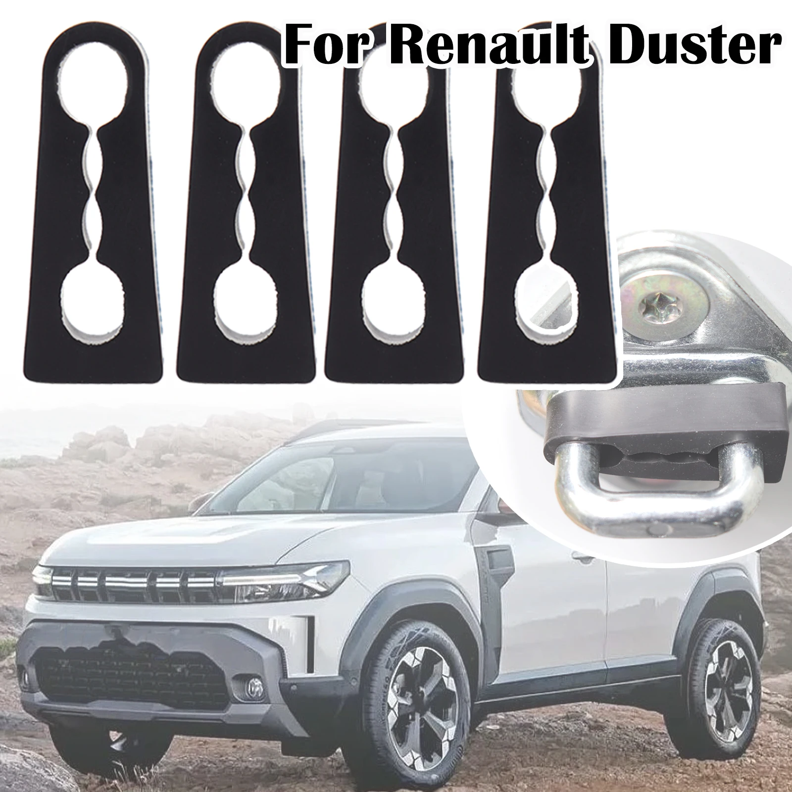 For Renault Duster Dacia Duster HMDoor Lock Damper er Deadener Seal Shock-Absorbing Damping Protector