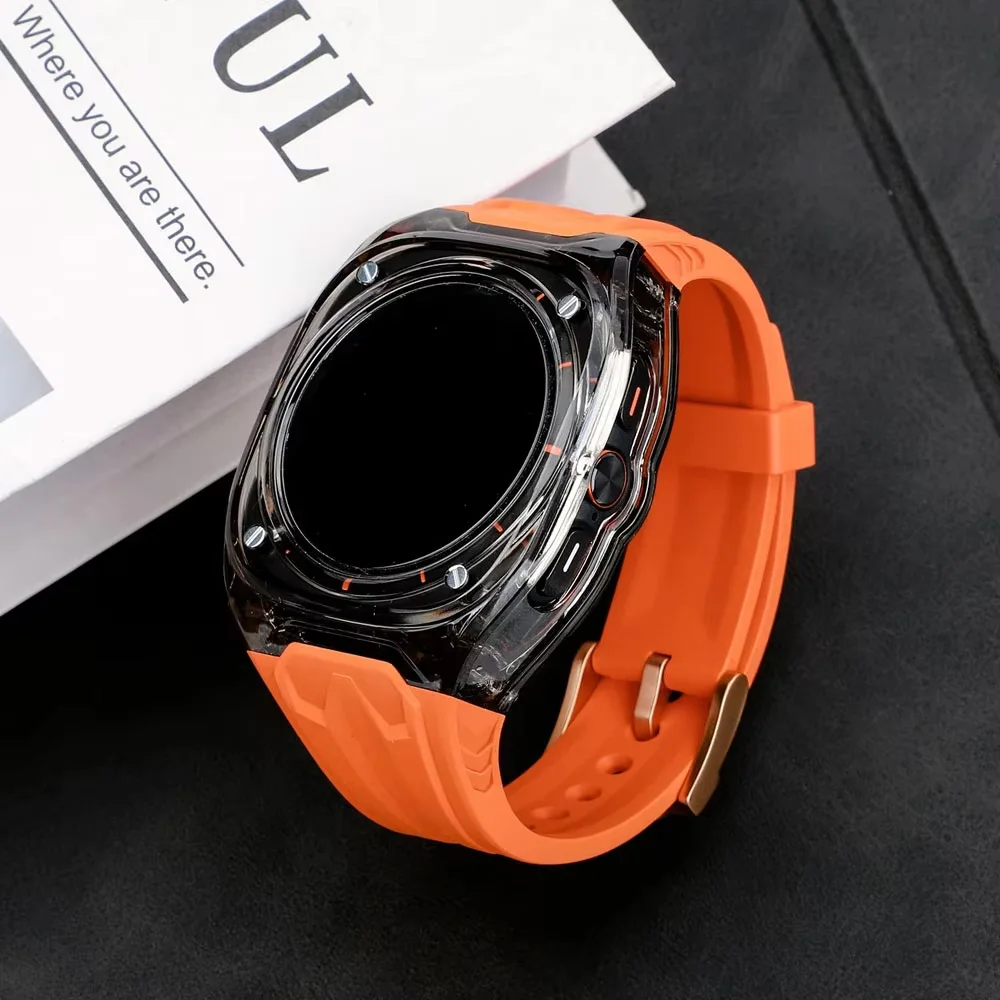 Advanced Silicone Strap with Protective PC Case