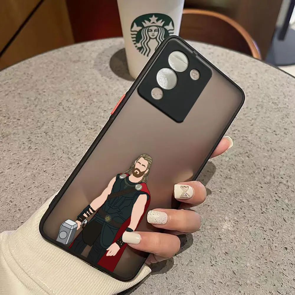 thumbnail image 1 of Matte Case for infinix NOTE 12 G96 11 10 8I 8 7 SMART 4 SPARK 8 5 6 PRO S5 Case Funda Coque Shell Marvel Avengers Heros Faceless, 1 of 5