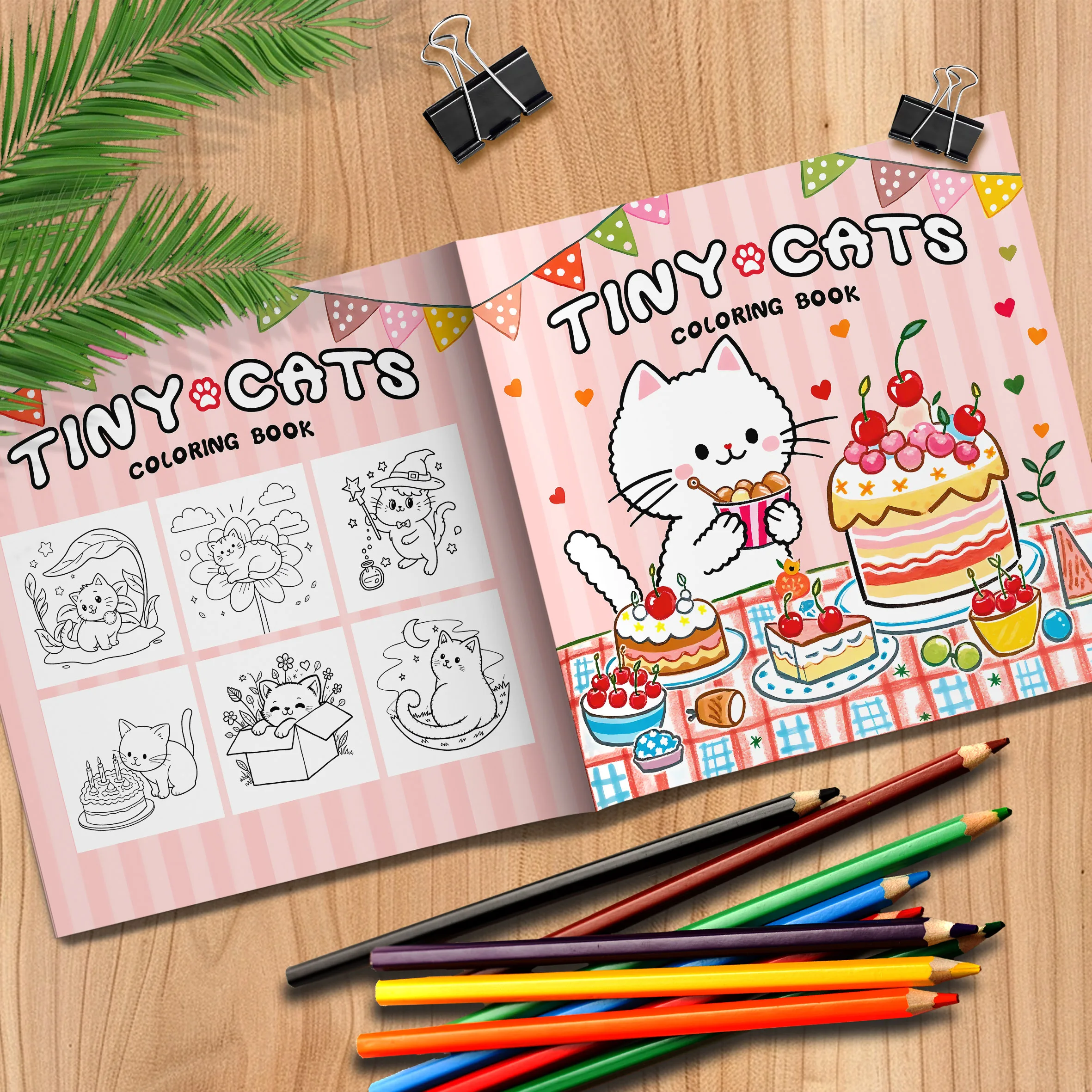 Adult Coloring Book: Adorable Colorful Kittens - Perfect for Birthday Parties, Festive Activities & Creative Relaxation 4