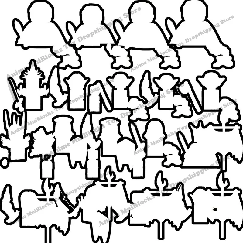 

Lord Rings Movies Hobbit Bricks Dolls Goblin Ringwraith Sauron Frodo Orcs Uruk-hai Mini Action Toy Figures Building Blocks Gifts