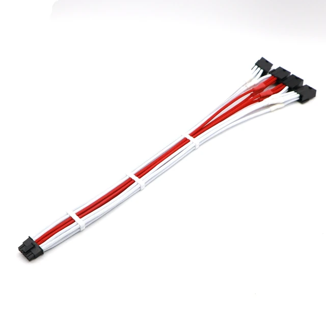 การ์ดจอ RTX 4090Ti 4090 12vhpwr 12 + 4Pin เป็น4ชิ้น PCI-E 8Pin GPU กราฟิก16AWG PCIe 5.0สายเคเบิลต่อขยายแหล่งจ่ายไฟ 1